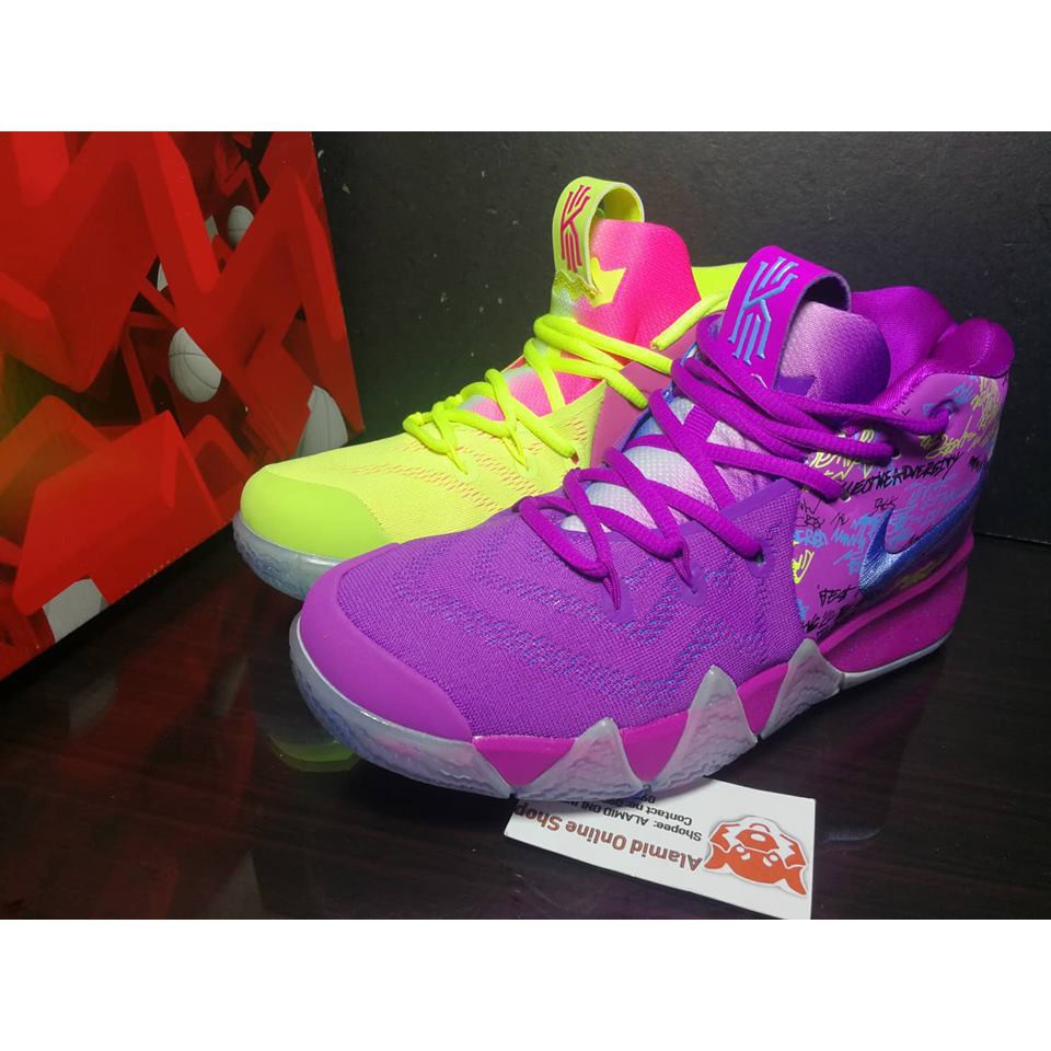 kyrie 4 confetti oem รองเท้าผ้าใบลําลอง Shopee Thailand