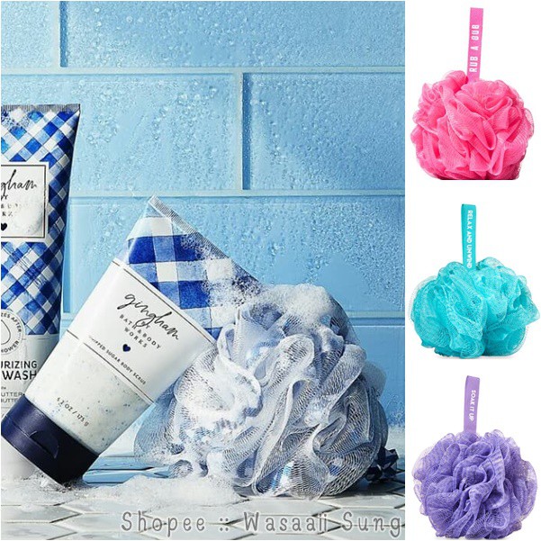 แท้ !! ⭐ Shower Sponge ⭐ ใยขัดตัว Bath and Body Works Shopee Thailand