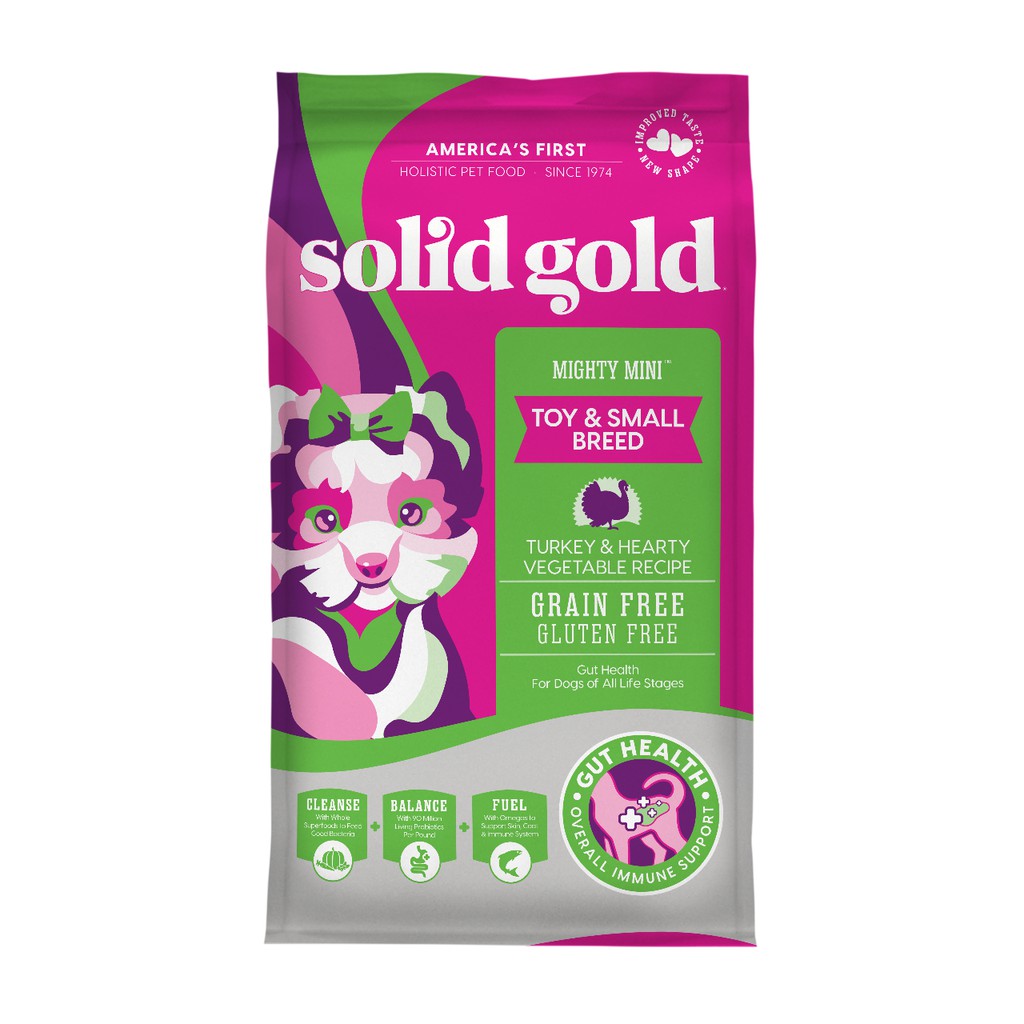 [SALE] อาหารเม็ดสุนัขพันธุ์เล็ก และลูกสุนัข Solid Gold Mighty Mini สูตร