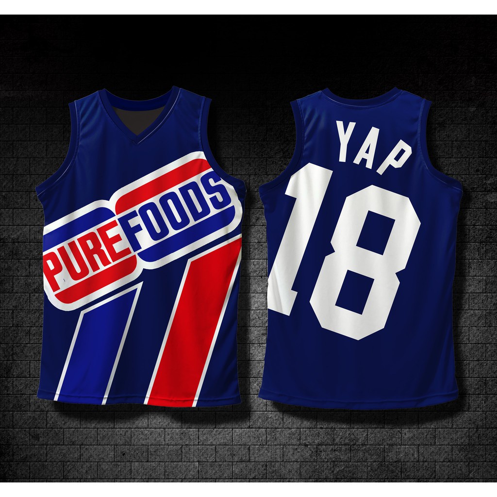 PUREFOODS JAMES YAP 18 Big Face Jersey PBA Full Sublimation(customized Name and Number