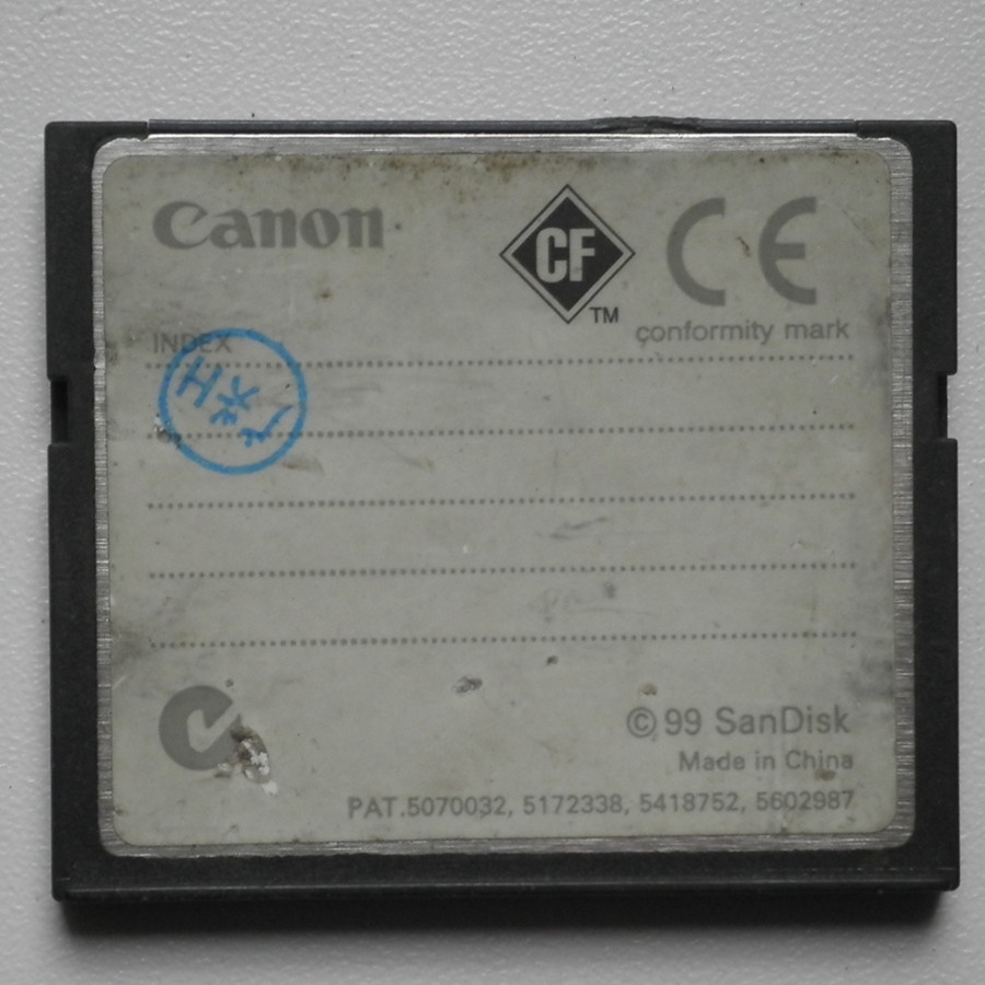 Canon 8MB CompatchFlash FC8M CF memory card บัตรเก็บข้อมูล