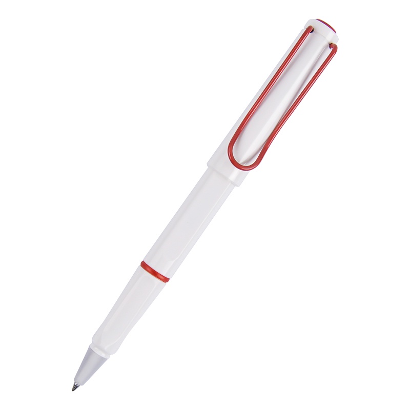 ของเเท้ พร้อมส่ง Lamy Safari White with Red Clip Rollerball Pen Limited