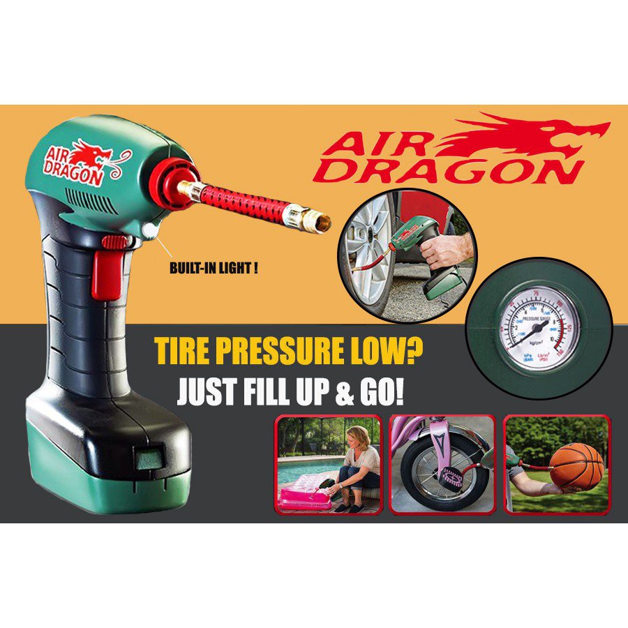 【Home Appliances】Air Dragon Portable Air Compressor Analog Pressure