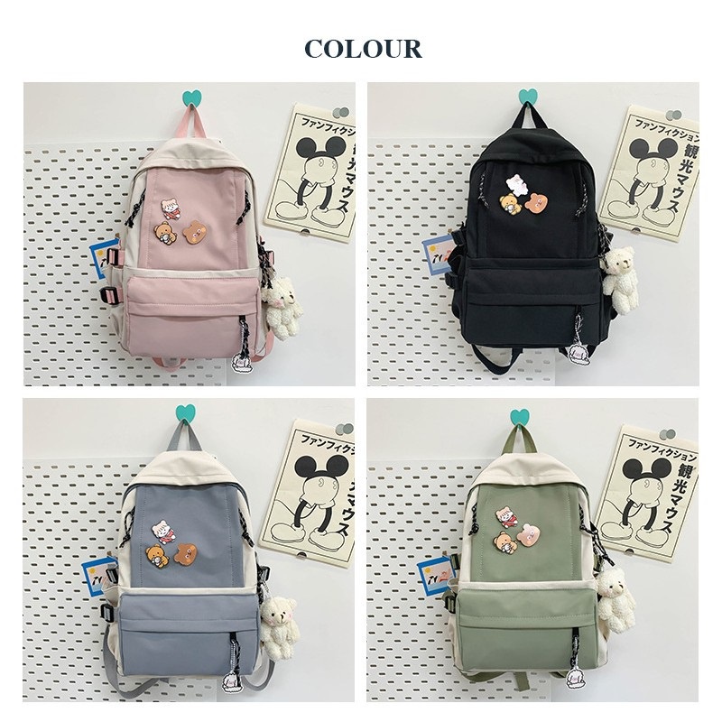 ๑Ready StockSchool Bag KoreanStyle Japanese Middle School Student Schoolbag Female High
