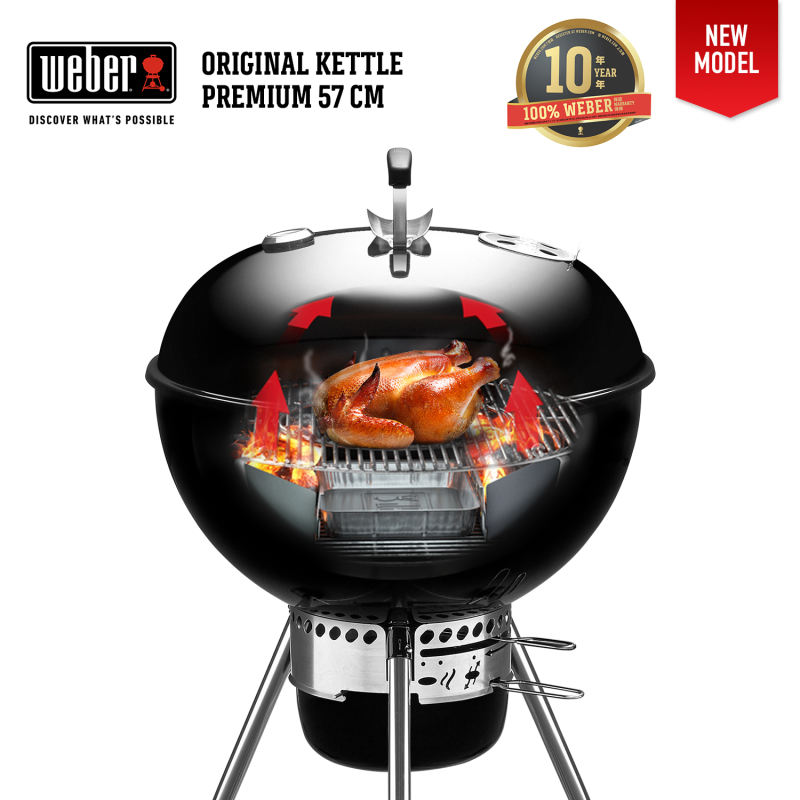 er Original Kettle Premium 57cm Charcoal Grill GBS atelieryuwa
