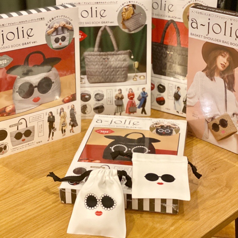 พร้อมส่ง Ajolie a jolie รุ่นใหม่ QUILTING TOTE BAG BOOK BLACK ver