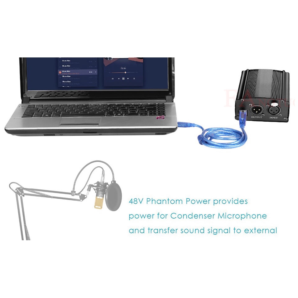 ไมโครโฟน Phantom Power Xlr สายเคเบิ้ลสตูดิโอสําหรับ Phantom fczf2016