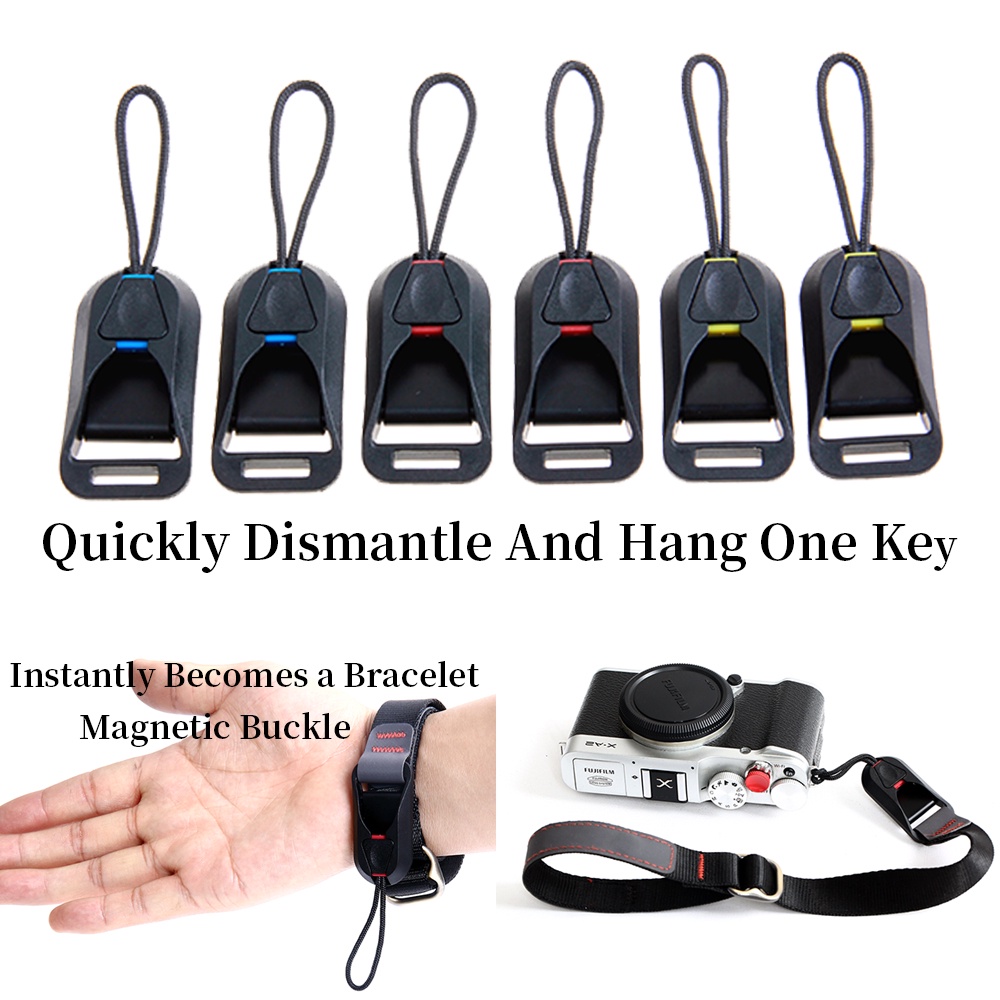 Camera 4x Quick Release Connector With Base for Camera Shoulder Strap Sony Canon Nikon