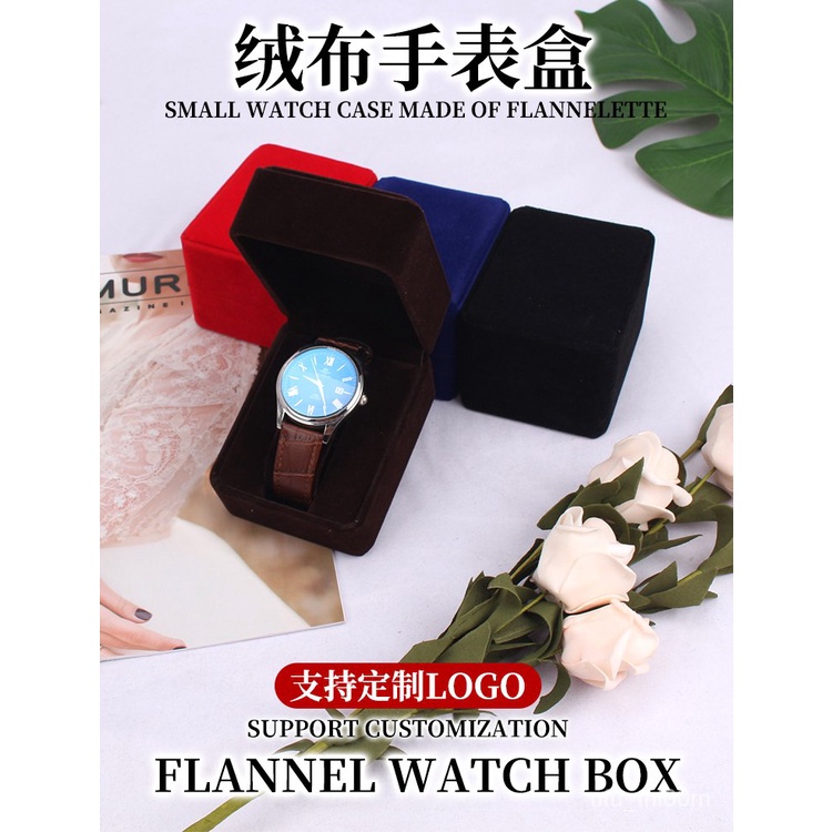 ★Flannel Watch Box Storage Collection Gift Box Watch Strap Box Watch