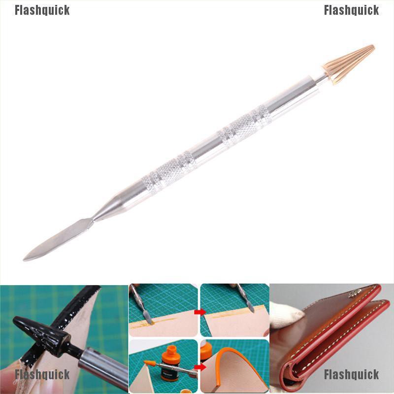 Flashquick Brass Top Edge Dye Roller Oil Pen Applicator Belt Finisher