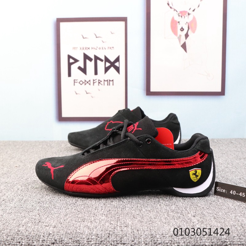 puma ferrari sf future cat kart รองเท้ากีฬาสําหรับผู้ชายสีดํา huanyu