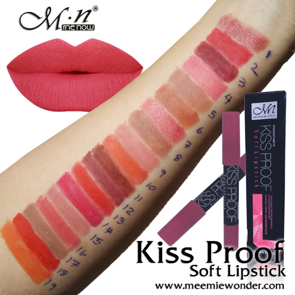 ลิปจุ๊บ ME NOW Kiss proof Soft Lipstick Shopee Thailand
