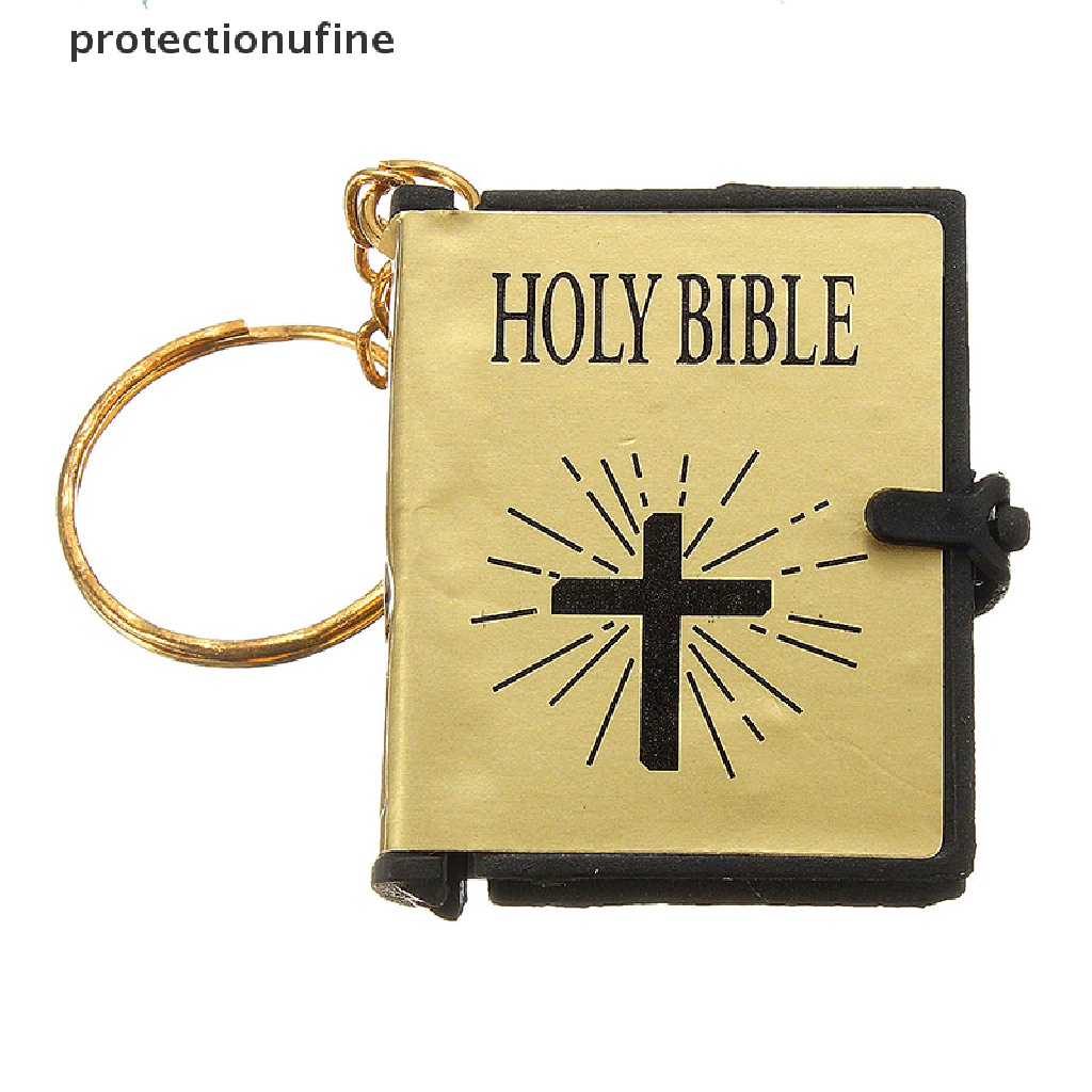 PRNE Mini Bible Keychain English HOLY BIBLE Religious Christian Jesus