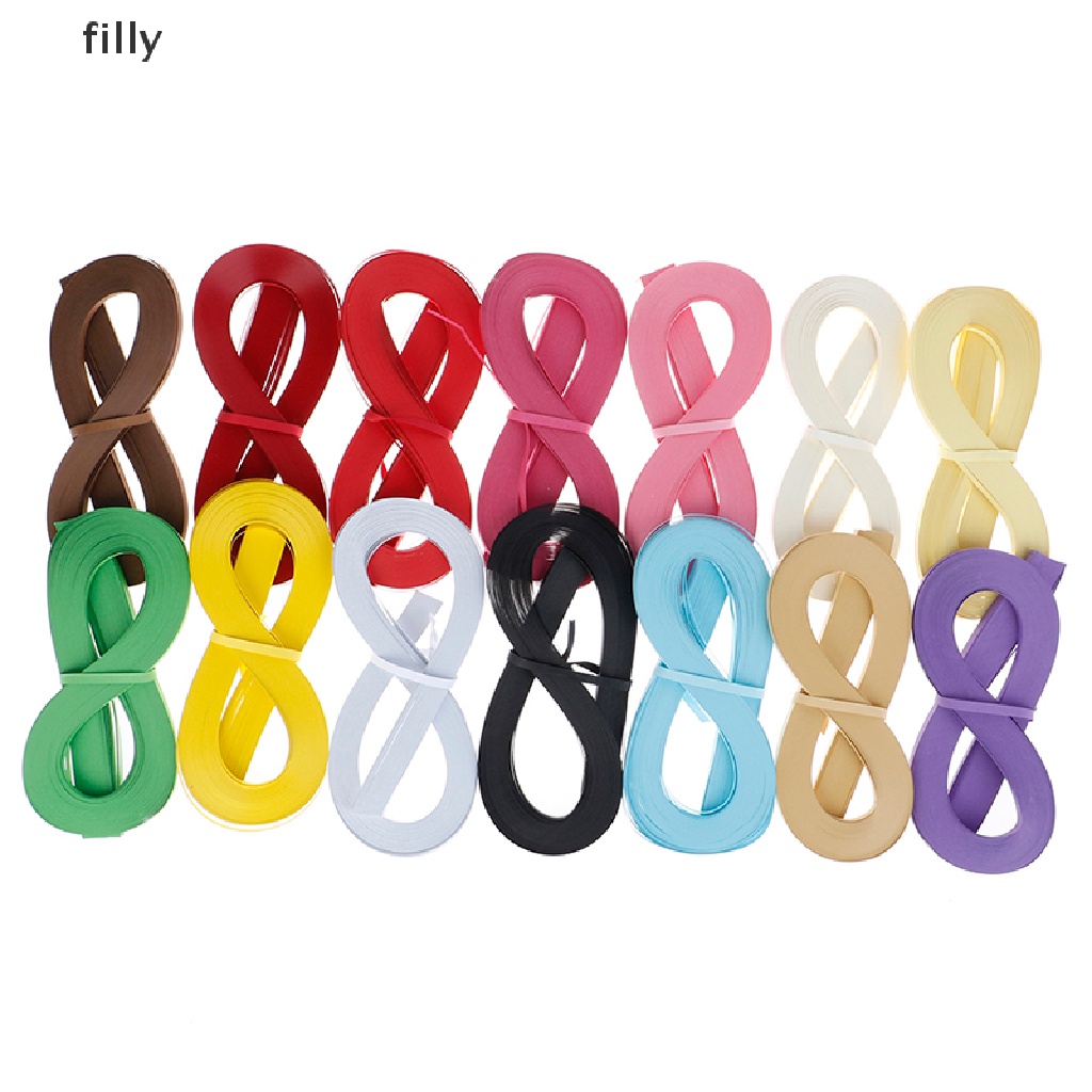 [FILLY] 120Pcs/set Paper Quilling Strips Set 5mm 53cm Paper For Craft