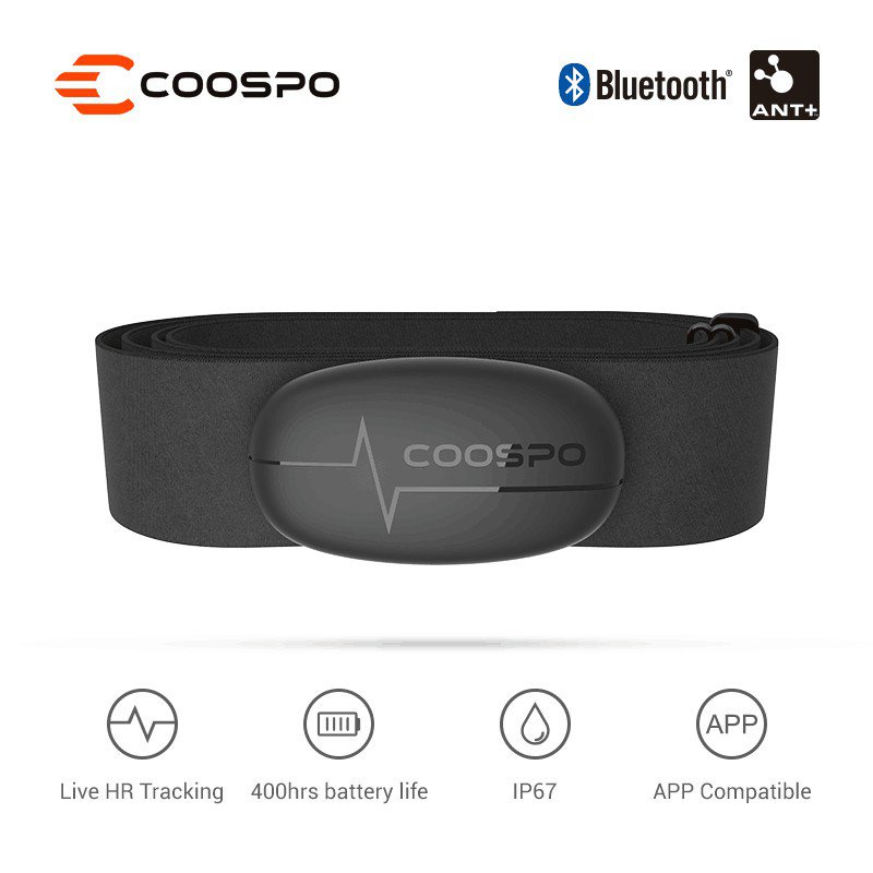 New CooSpo H6 Chest Heart Rate Monitor Strap Bluetooth 4.0 ANT+ Heart