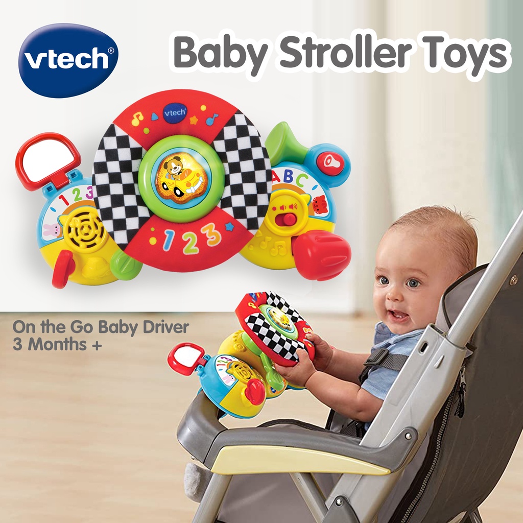 VTech Baby Stroller Toys On the Go Baby Driver TOys Crib Toys on Baby