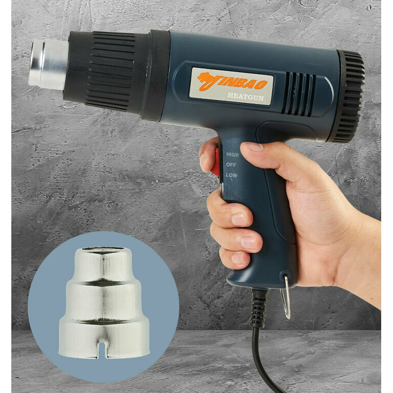 ปืนเป่าลมร้อน Heat gun ผลิตจากวัสดุคุณภาพดี น้ำหนักเบาและทนทาน Shopee Thailand