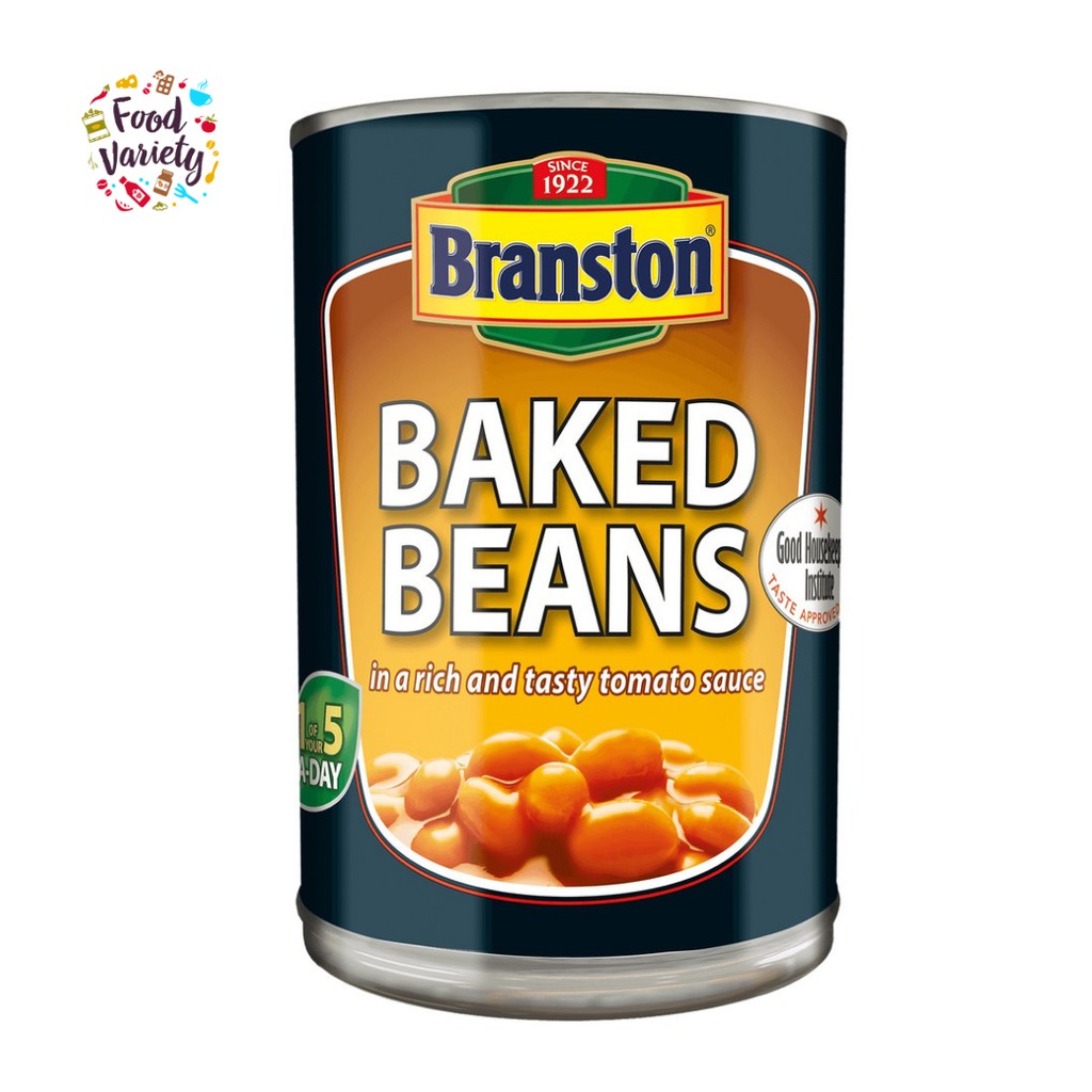 ขายร้อน Branston Baked Beans in a rich and tasty tomato sauce 410g ถั่ว
