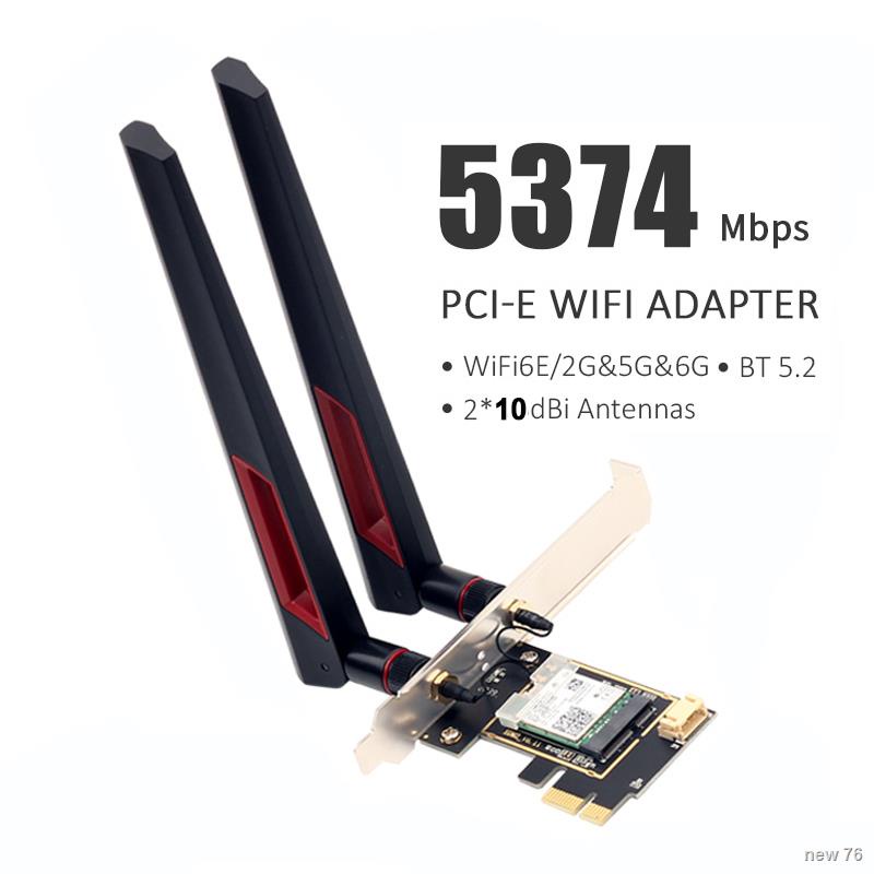 WIFI Desktop Wi Fi 6 Intel AX210 PCIe WiFi Adapter Bluetooth 5.2