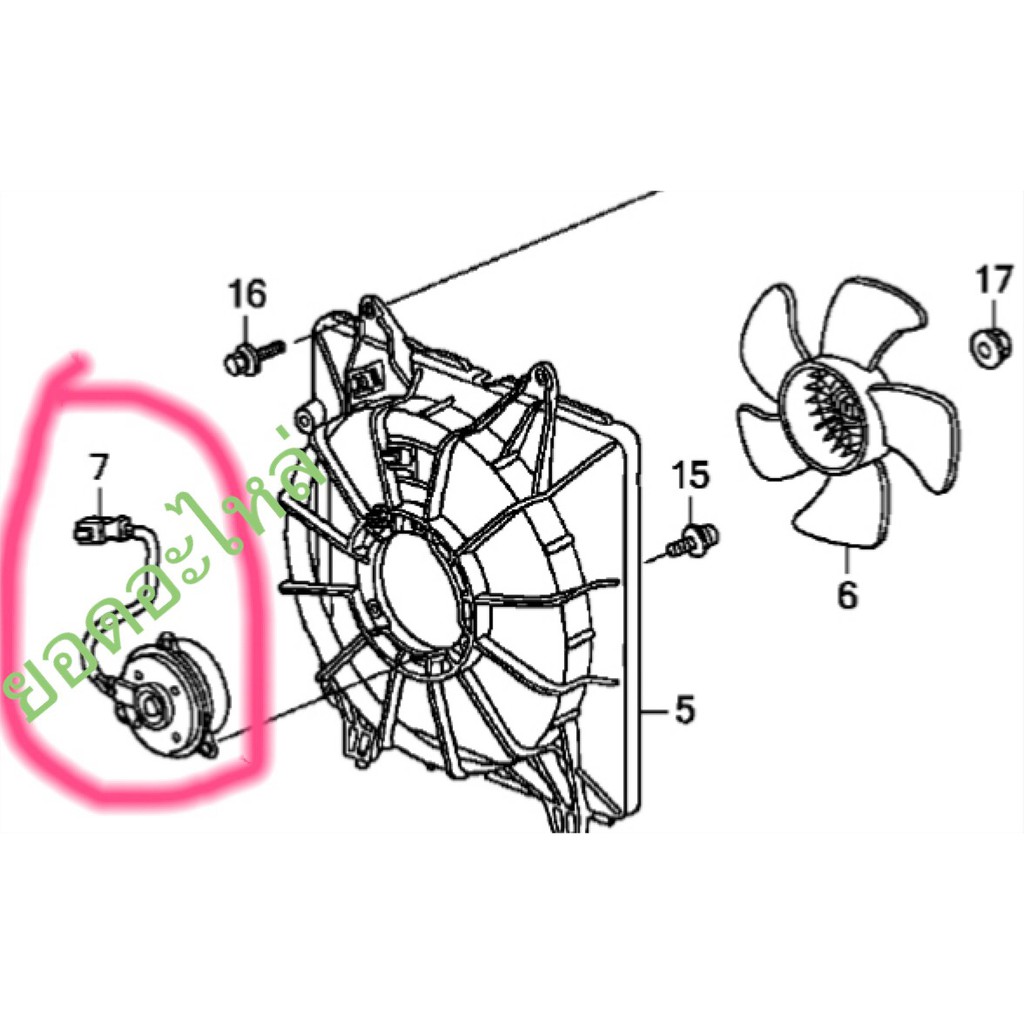 HONDA CIVIC FD มอเตอร์พัดลมหม้อน้ำ CIVIC FD 1.8 ด้านคนนั่ง Shopee