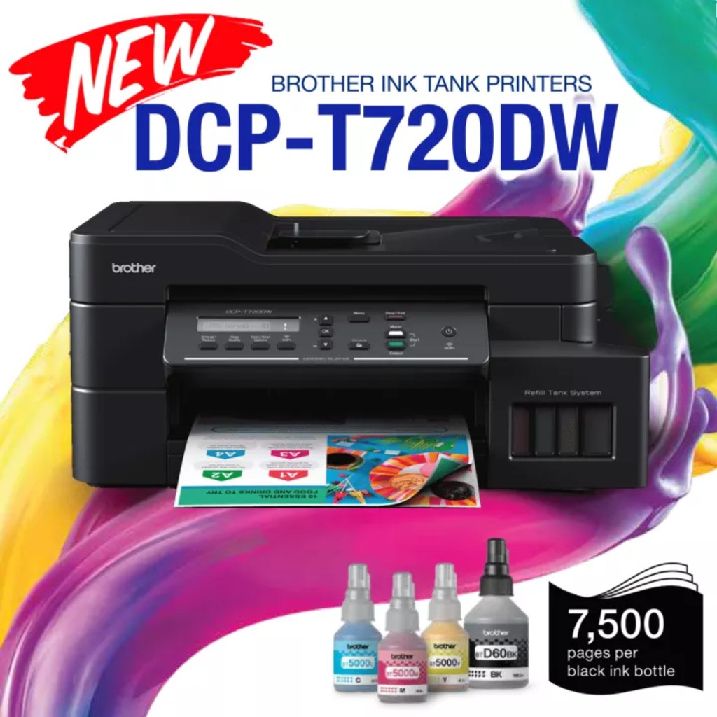 ได้หมึกแท้ Printer Brother DCP-T720DW รับประกันศูนย์ 2 ปี - dotcom539