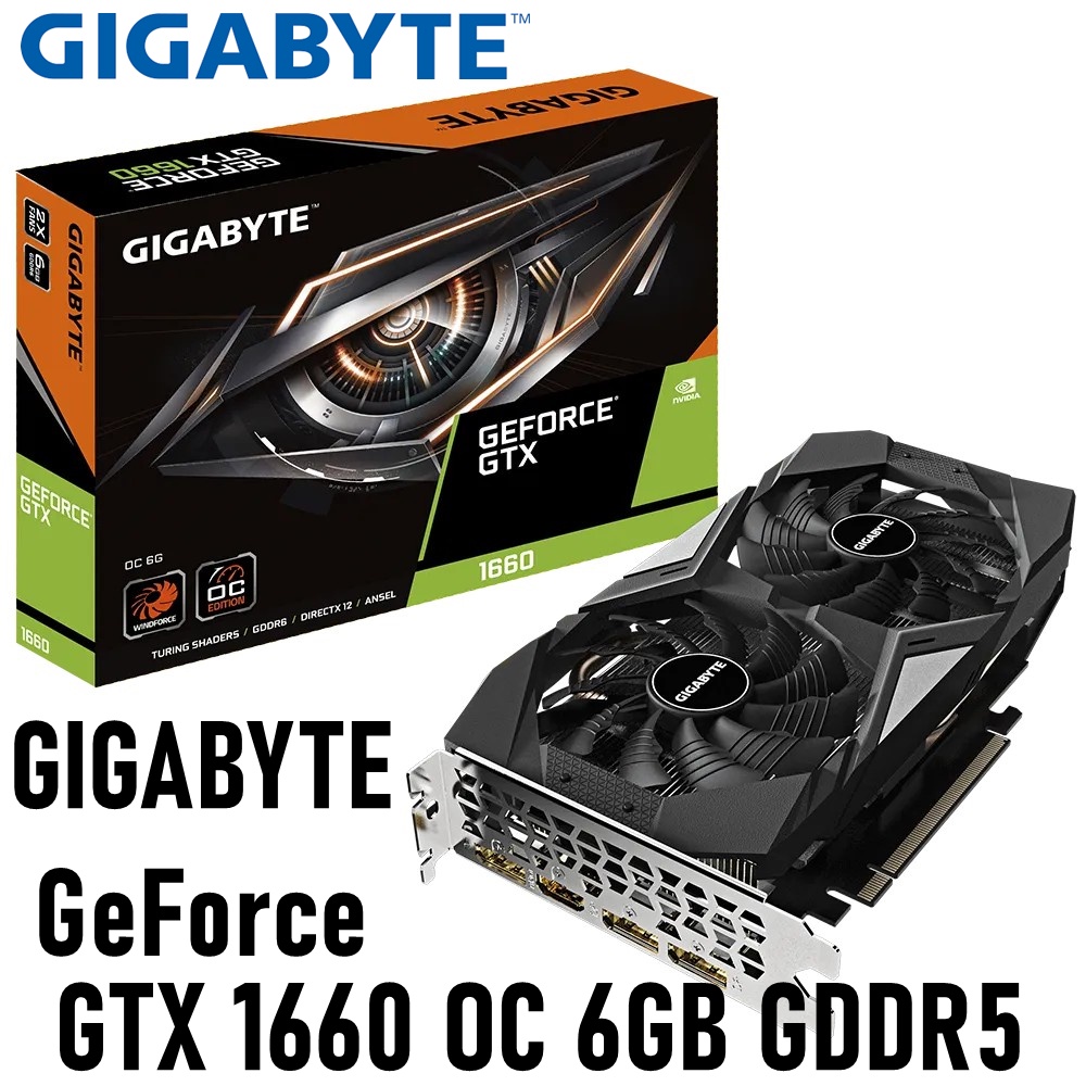 VGA (การ์ดแสดงผล) GIGABYTE GTX1660 OC 6G 6GB GDDR5 (GVN1660OC6GD) csitsystems ThaiPick