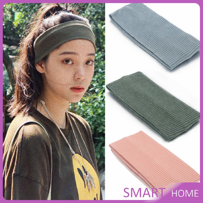 ผ้าคาดผม แบบดูดซับเหงื่อ ทรงสปอร์ต ที่คาดผมแฟชั่น sports hair band