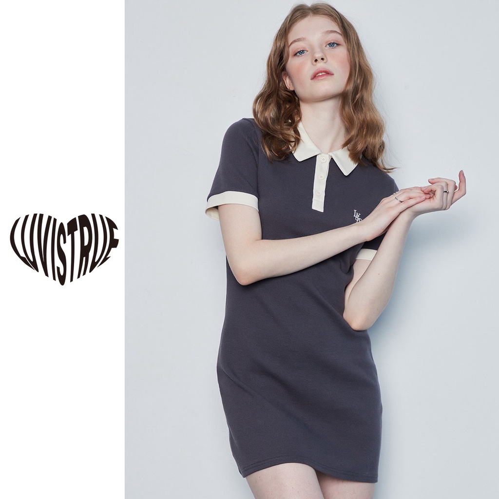 [ LUV IS TRUE ] PK ONEPIECE DRESS 100 authentic from Korea Shopee