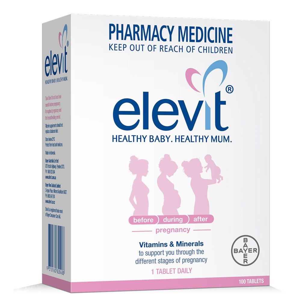 Elevit Pregnancy Multivitamin 100 Tablets Shopee Thailand