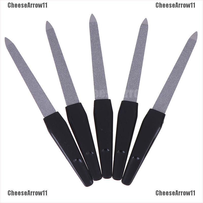 CheeseArrow 1pc Stainless Steel Women Nail File Dual Sided Nail Art