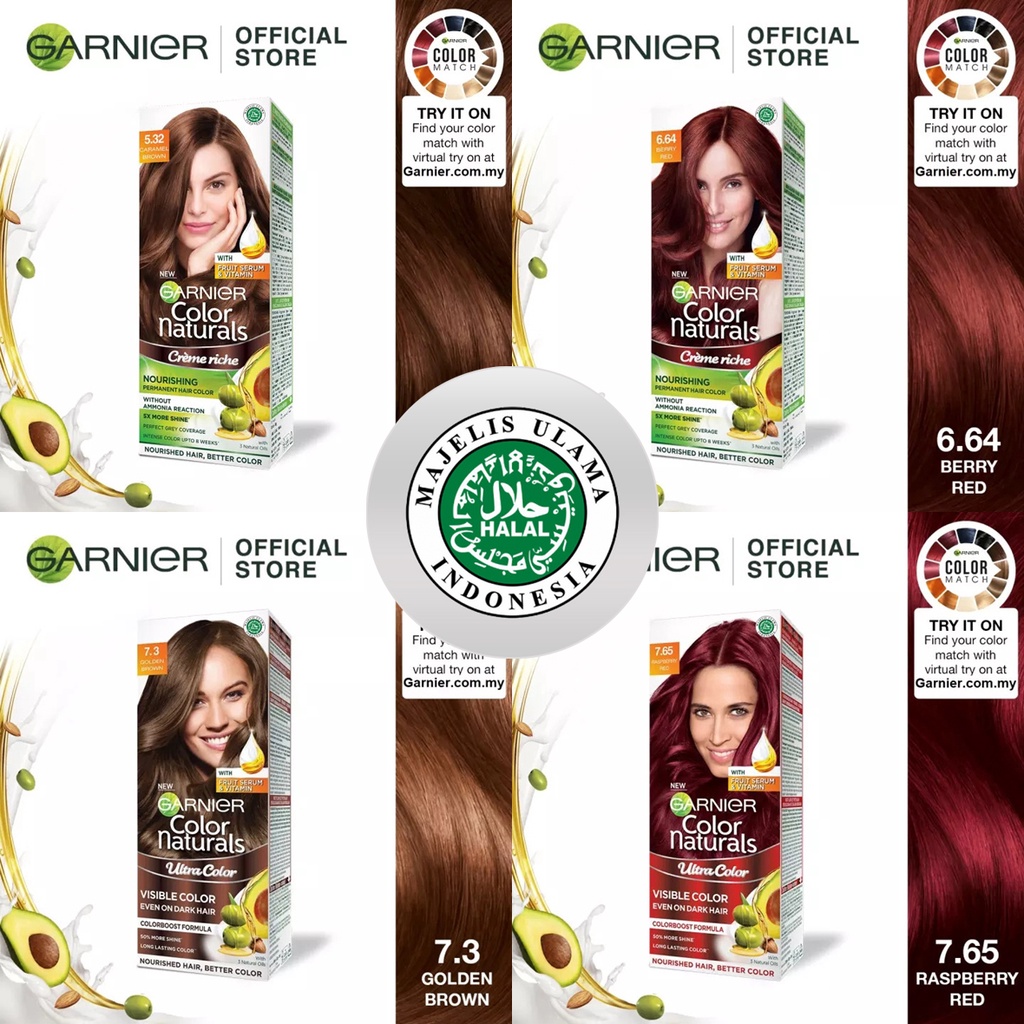 สีย้อมผมฮาลาล ยาย้อมผมฮาลาล การ์นิเย่ นำเข้าจากมาเลเซีย Garnier Color