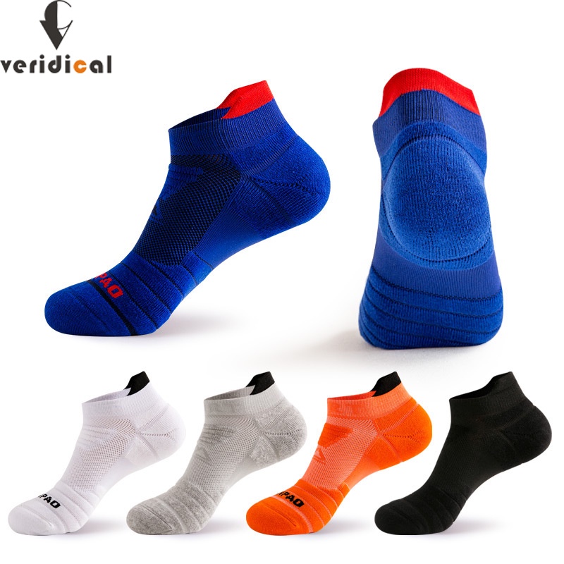 Veridical 5 Pairs Athletic Sport Running Socks For Men Colorful Cotton