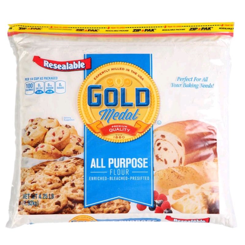แป้งอเนกประสงค์ Betty Crocker Gold Medal All Purpose Flour 1.92kg