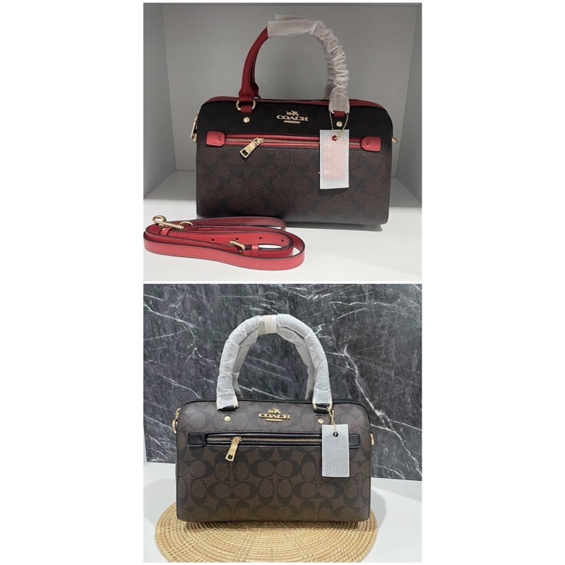 COACH ROWAN SATCHEL IN SIGNATURE CANVAS (COACH F83607) Shopee Thailand