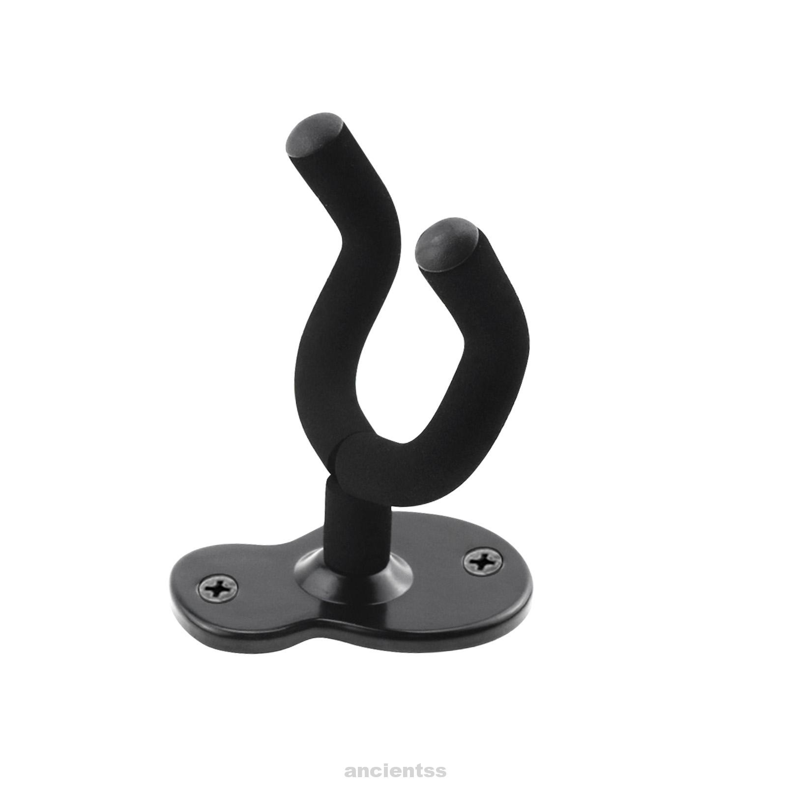 Please don't take this seriously! Universal Wall Mount Metal Ukulele Display Easy Install Black Acoustic Electric Bass Guitar Hanger 101