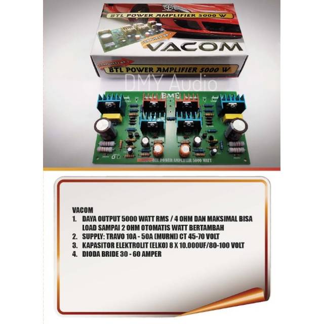 5000 Watt Power Amplifier BTL Driver Kit FDUa Shopee Thailand