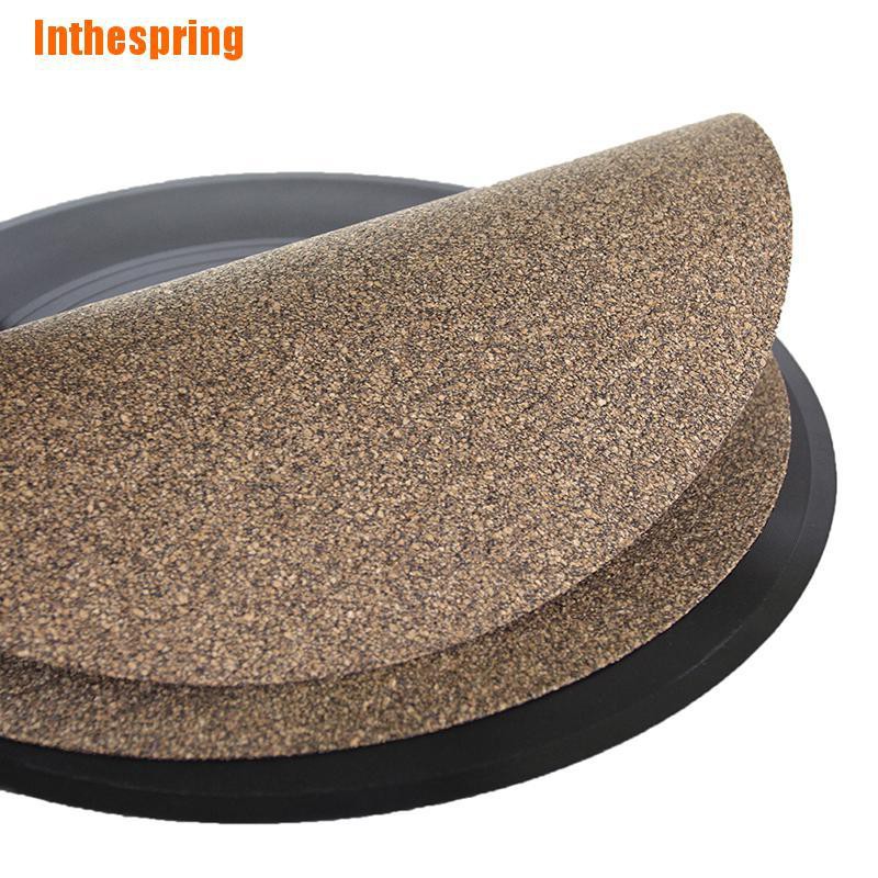 Inthespring Cork Rubber Turntable Platter Mat Slipmat AntiStatic For