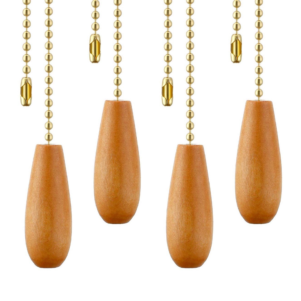 Ceiling Fan Chain Pull Wood Zipper Extensions Chandelier Fan Chain