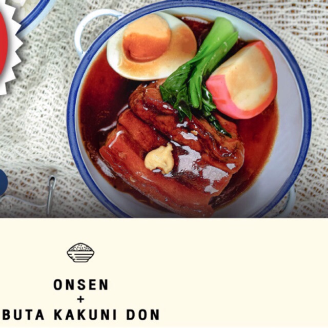 Yunomori onsen + Buta Kakuni Don 1 ปิ่นโด พร้อมข้าวญี่ปุ่น Shopee