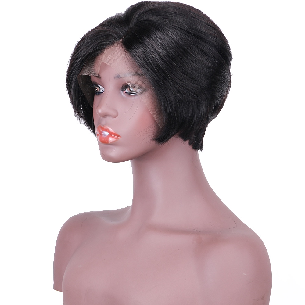 Pixie Cut Wig Lace Frontal 134Human Hair Wigs 150 Remy Brazilian