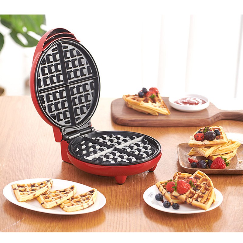 เครื่องมือ：Waffle Molds Electric Waffles Maker Bubble Egg Cake Oven