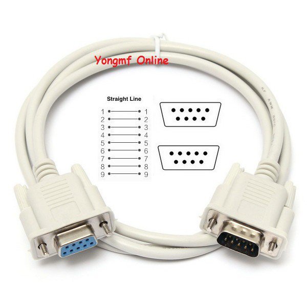 2021DB9 Serial RS232 Male to Female Straight Line Cable (CPC029A