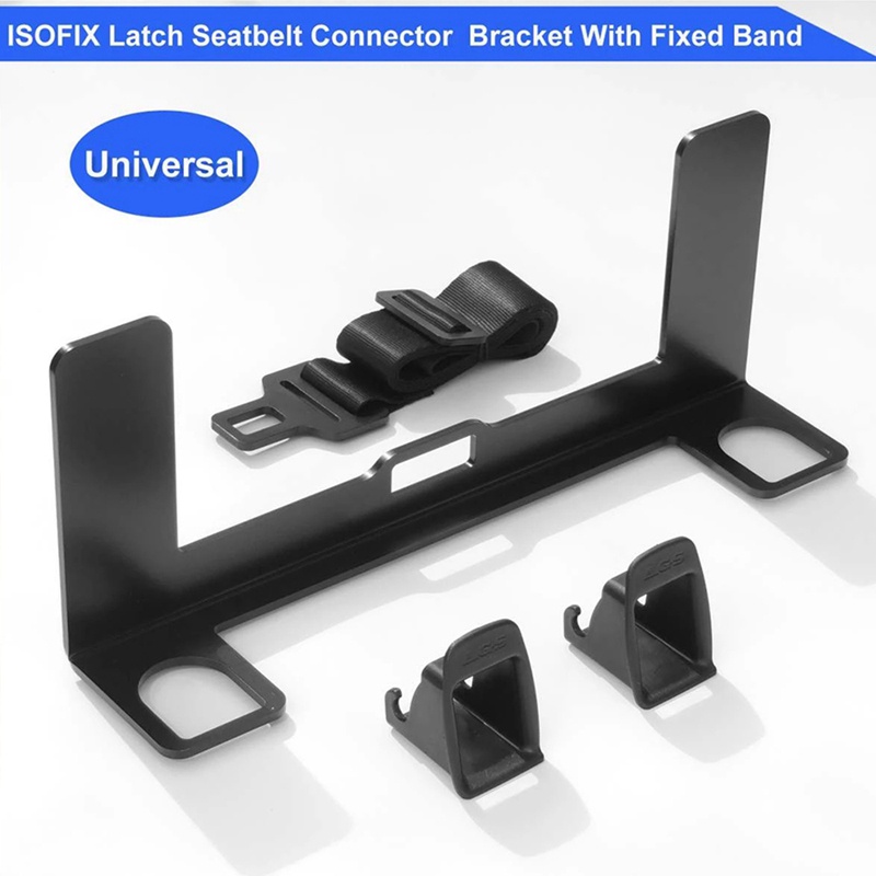 Universal for ISOFIX Latch Seat Belt Interfaces Guide Grooves Connector