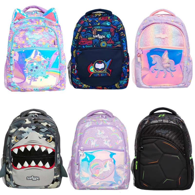 Smiggle Cat backpack Pencil case Lunchbag wallet Pencil bag Space