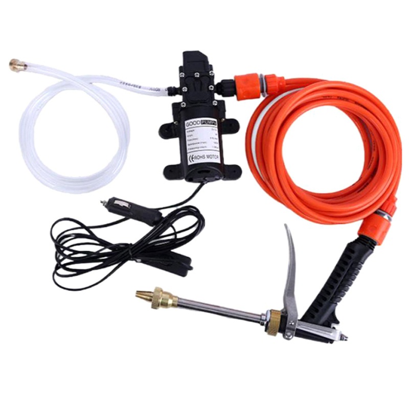 12 V Portable 130 Ps Car Wash Pump, High Pressure Car Cleaning Wash