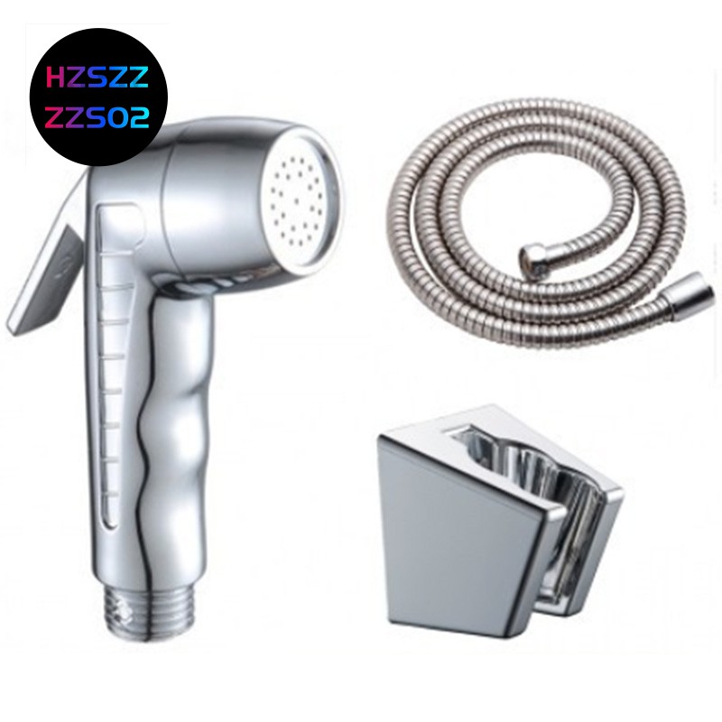 Shower Head Set Hand Held Bidet Sprayer Silver Water Jet Toilet Faucet