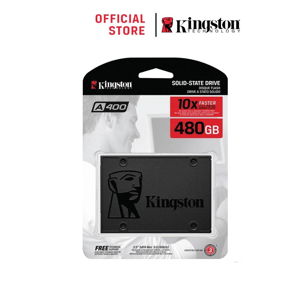 Kingston 480GB A400 SSD SATA 3 2.5" 500r/450w MB/s (SA400S37/480G