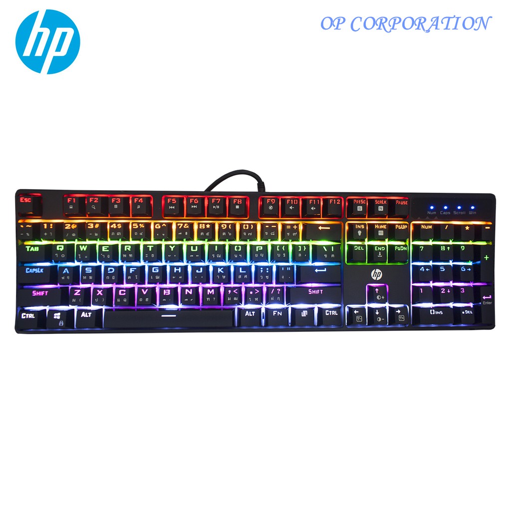HP (GK320) คีย์บอร์ดสำหรับเกม Mechanical Gaming Keyboard Shopee Thailand