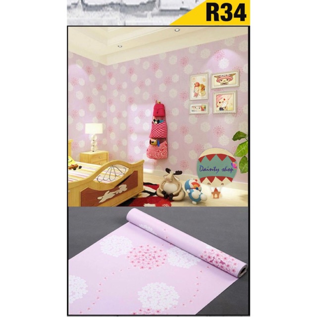 Wallpaper Sticker PVC Premium ชนิดมีกาวในตัว Shopee Thailand
