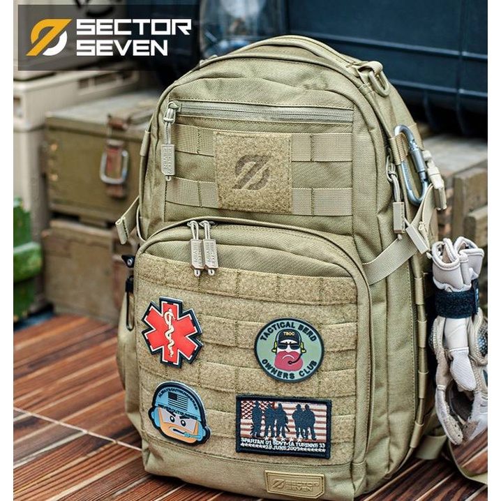 กระเป๋าเป้ SECTOR SEVEN Tactical Backpack วัสดุผ้าไนลอน 1000D กันน้ำ